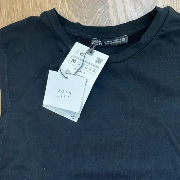 Black Zara tank new with tags never worn - Picture 2 of 3